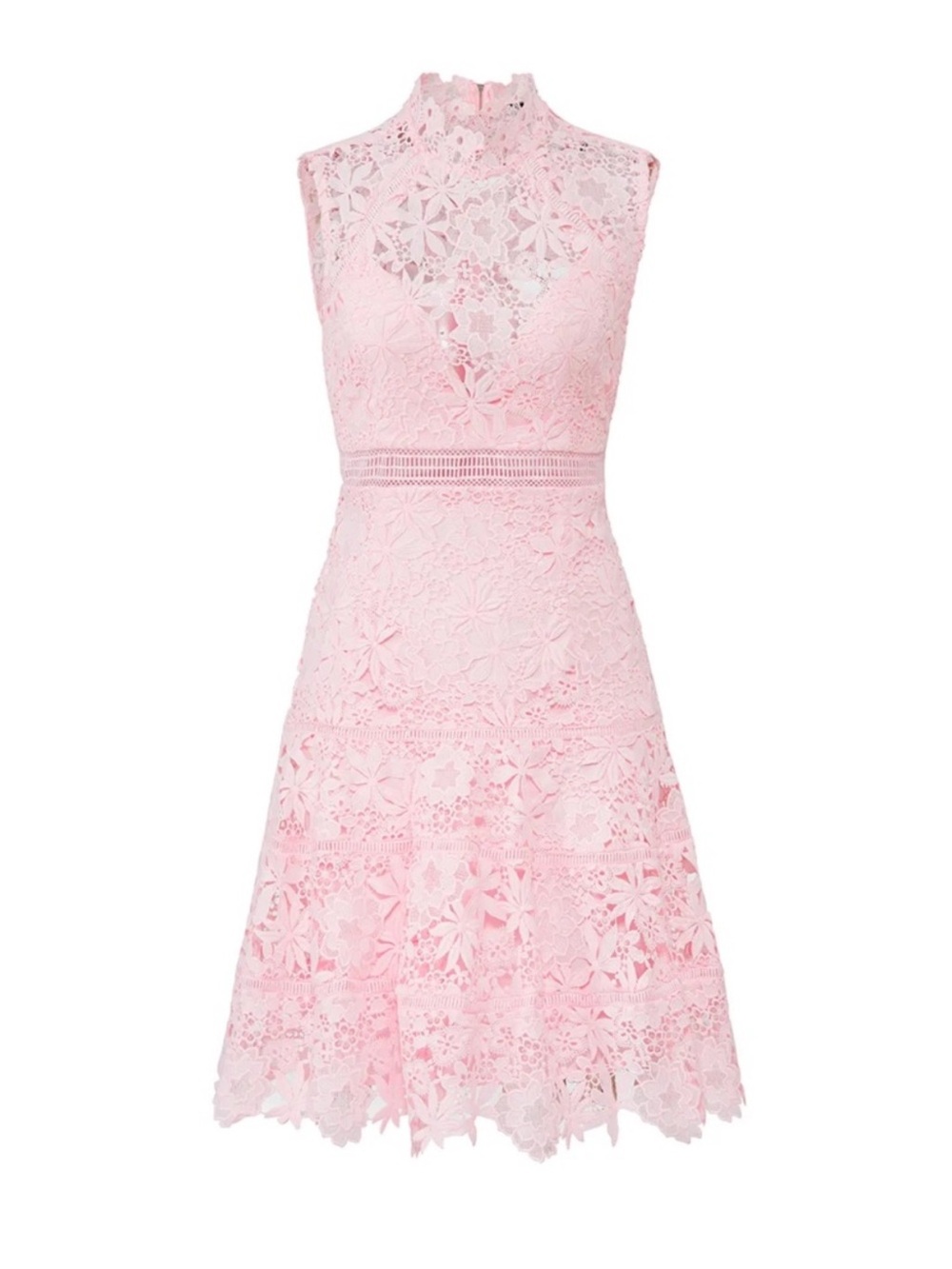 Bardot Light Pink Lace Elise Dress Size US S 6